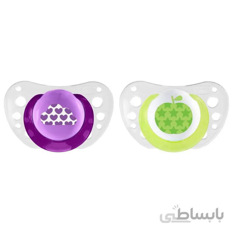 پستانک ارتودنسی سیلیکون چیکو ۱۲-۶ مدل فیزیو ایر۲ عددی