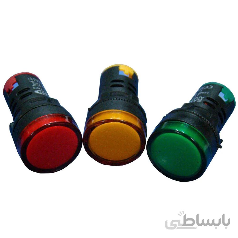 چراغ سیگنال 220 ولت مدل AD22-22DS مارک TNTD قطر 22 رنگ سبز