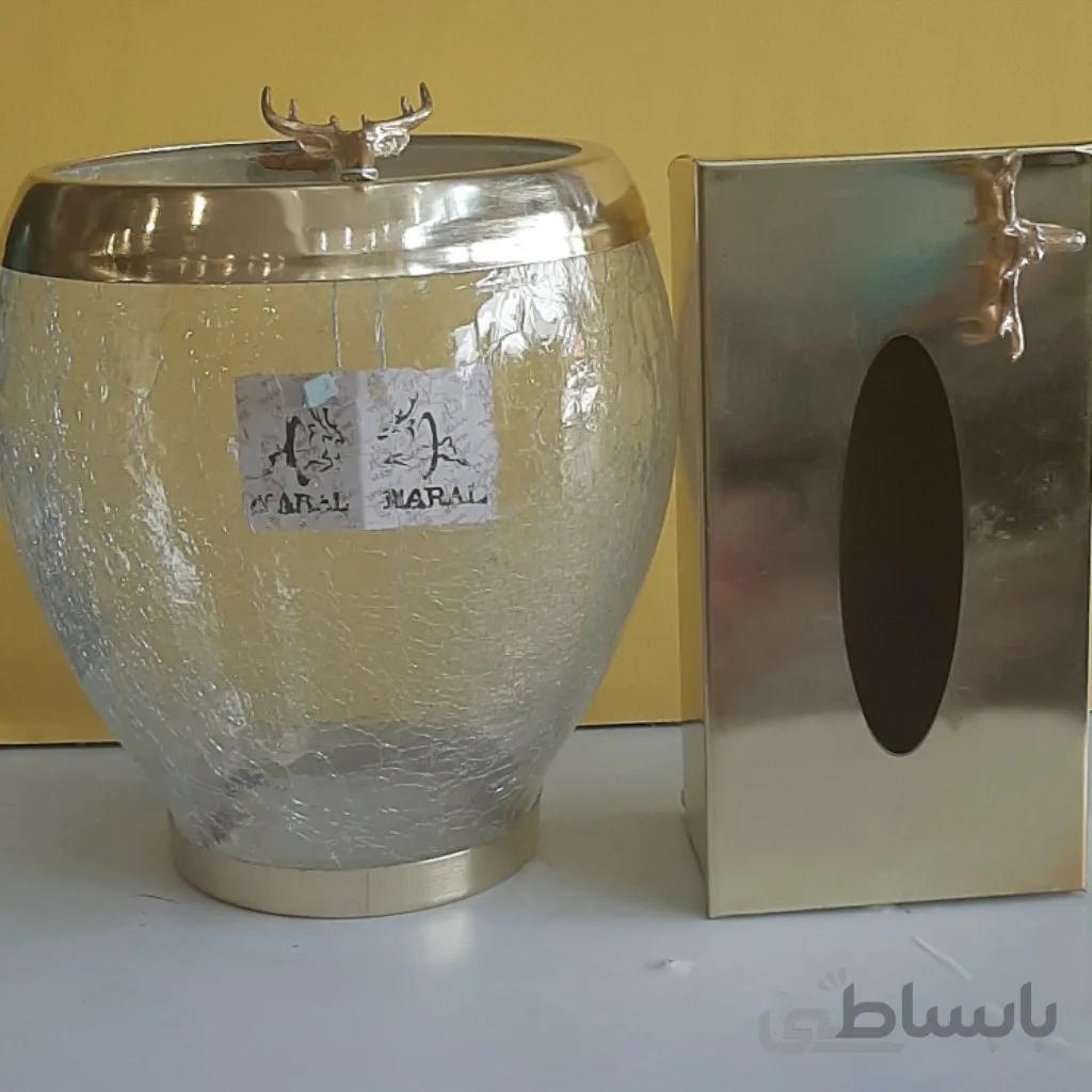 سطل وجادستمال ترکدار آنتیک