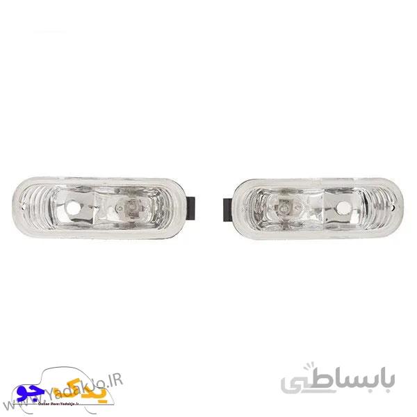 چراغ مه شکن پراید لنز دار دو لامپ