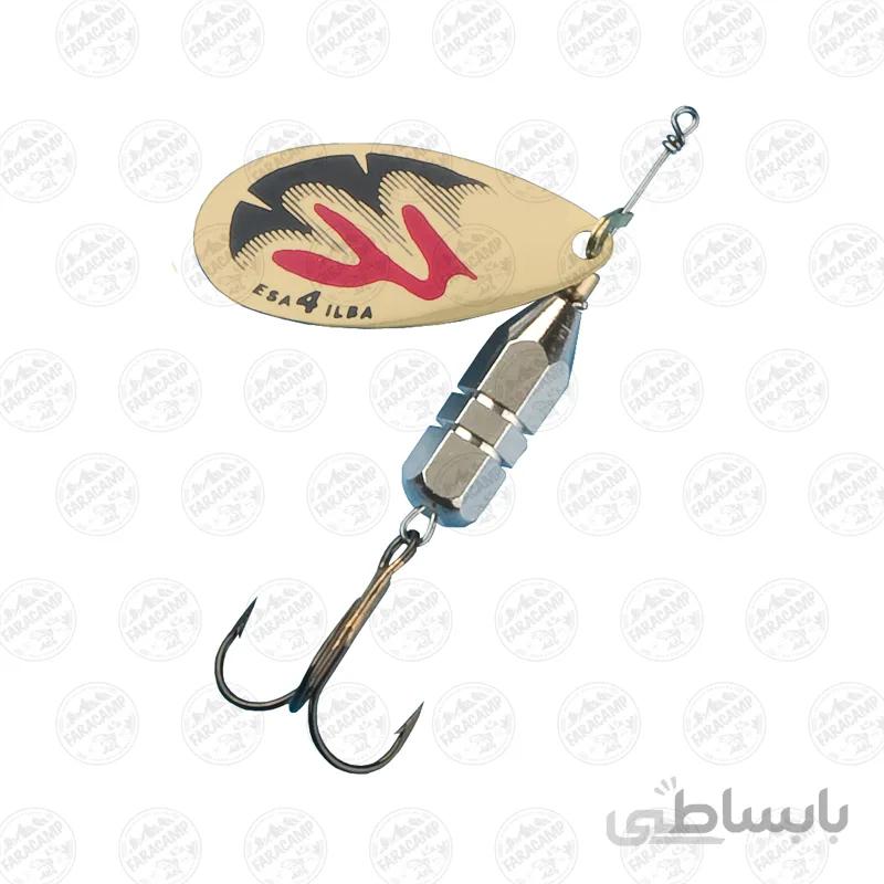 لانسه ماهیگیری سایز 2 ایلبا 42242 gold red and black ilba