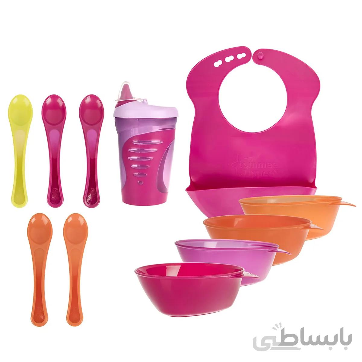 ست 11 تکه غذاخوري تامي تيپي مدل TT44673671 ا Tommee Tippee TT44673671 11 Pieces Feeding Set