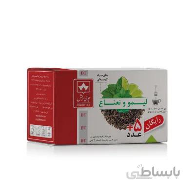 چای سیاه کیسه ای لیمو و نعناع دبش بسته 25 عددی
