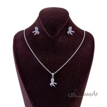 نیم ست نقره زنانه کد NTR_008