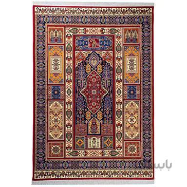 فرش ماشینی سهند کد V102.BU زمینه گلی 700 شانه ا Sahand