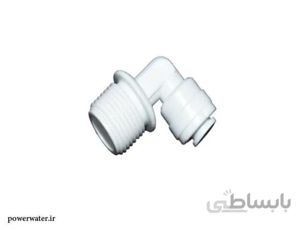 زانویی رزوه 3/8 به فیتینگ 6