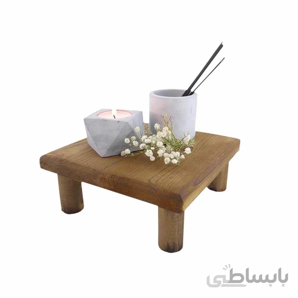 چهارپایه چوبی کوتاه (رایزر آشپزخانه)