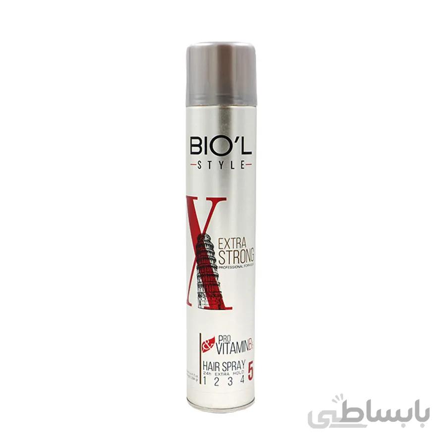 اسپری موی سر خیلی قوی بیول مدل Extra Strong حجم ۵۰۰ میلی لیتر