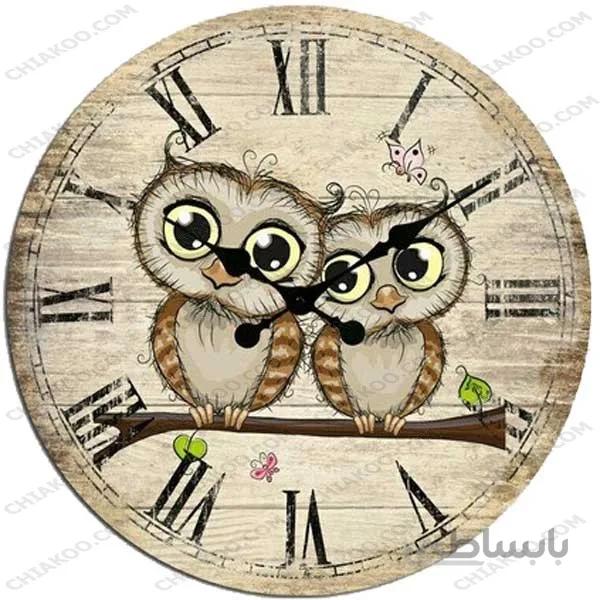 ساعت چاپی طرح جغد کد 5- 40-5009