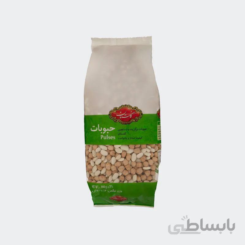 نخود و لوبیا گلستان بسته 900 گرمی