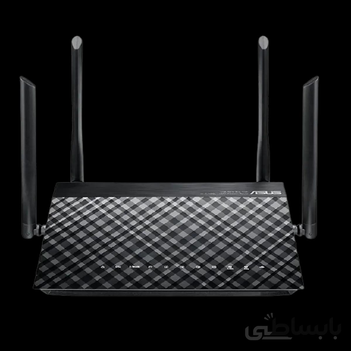 مودم روتر بی سیم ایسوس مدل DSL-AC55 دو باند ADSL/VDSL AC1200