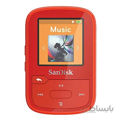 سان دیسک SDMX28-016G-G46B کلیپ Sport Plus MP3 Player، 16 گیگابایت (آبی)
