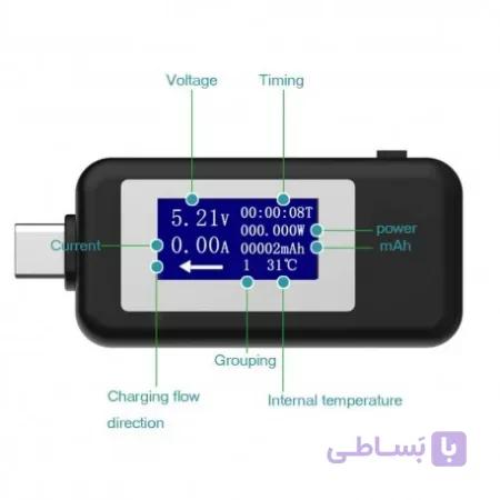تستر شارژر و مانیتورینگ Keweisi Type-c (PD)