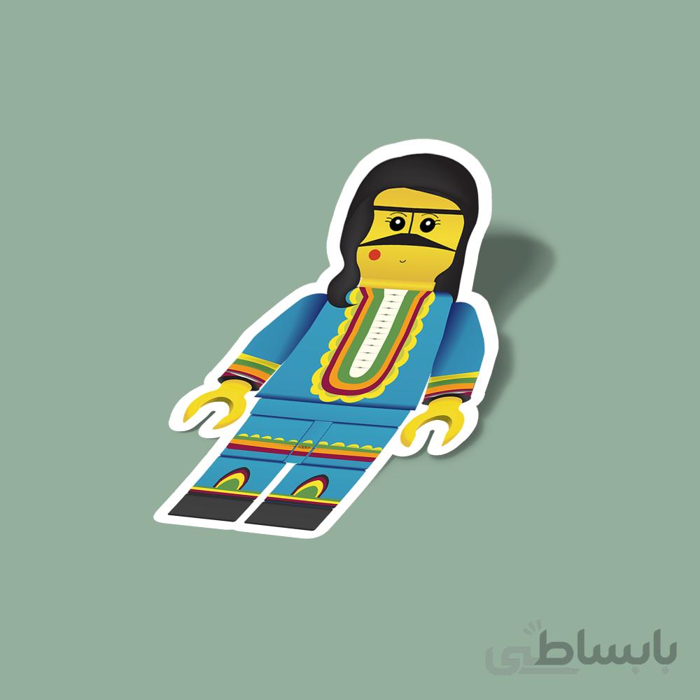 استیکر jonubi lego
