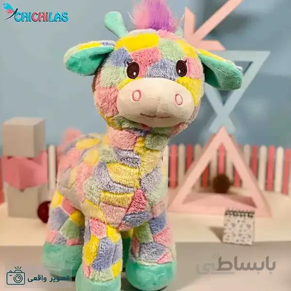 عروسک زرافه هفت رنگ