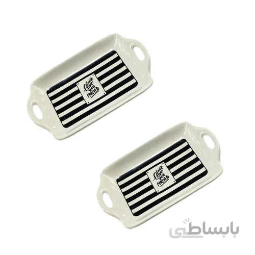 ظرف سرو مایا هوم مستطیل طرح فوراور بسته دو عددی