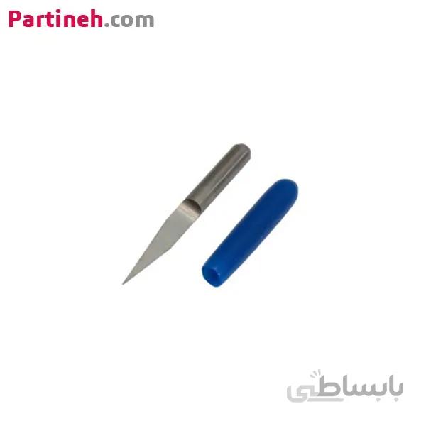 ابزار حک و تراش دستگاه CNC شفت 3.175 با زاویه 15 درجه و قطر 0.1 میلیمتر ا 0.1mm CNC Engraving Tool With 15° And 3.175mm Shank Diameter