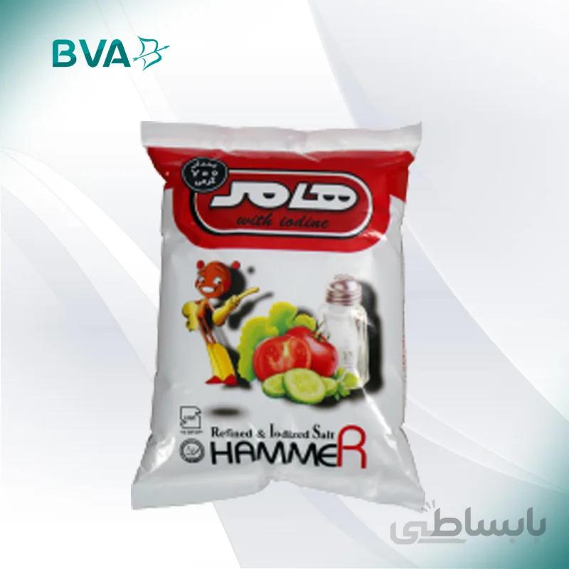 نمک سفره ید دار 700 گرمی هامر