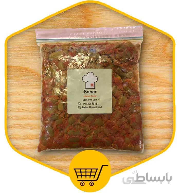 لوبیا و آب گوجه منجمد بهار 500 گرمی