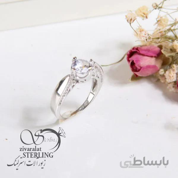 انگشتر نقره زنانه آبکاری طلا