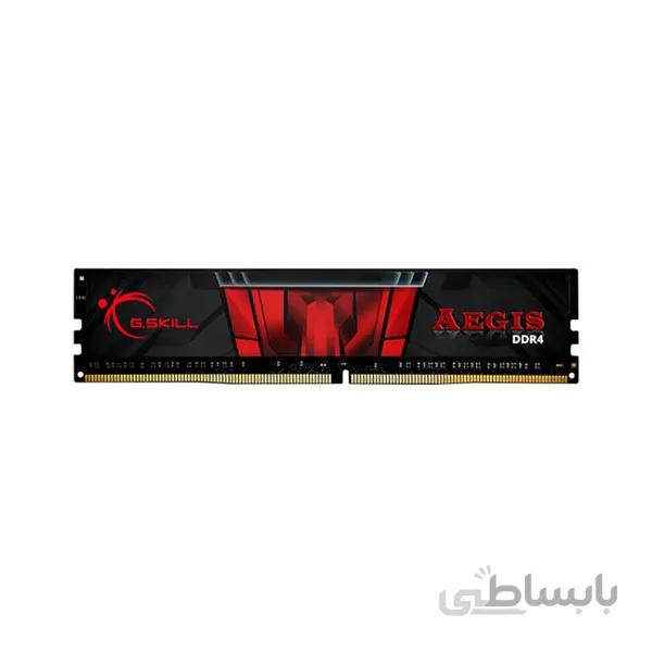 رم دسکتاپ DDR3 تک کاناله 1600 مگاهرتز CL11 جی اسکیل مدل AEGIS ظرفیت 4 گیگابایت ا G.SKILL AEGIS DDR3 1600MHz CL11 Single Channel Desktop RAM - 4GB