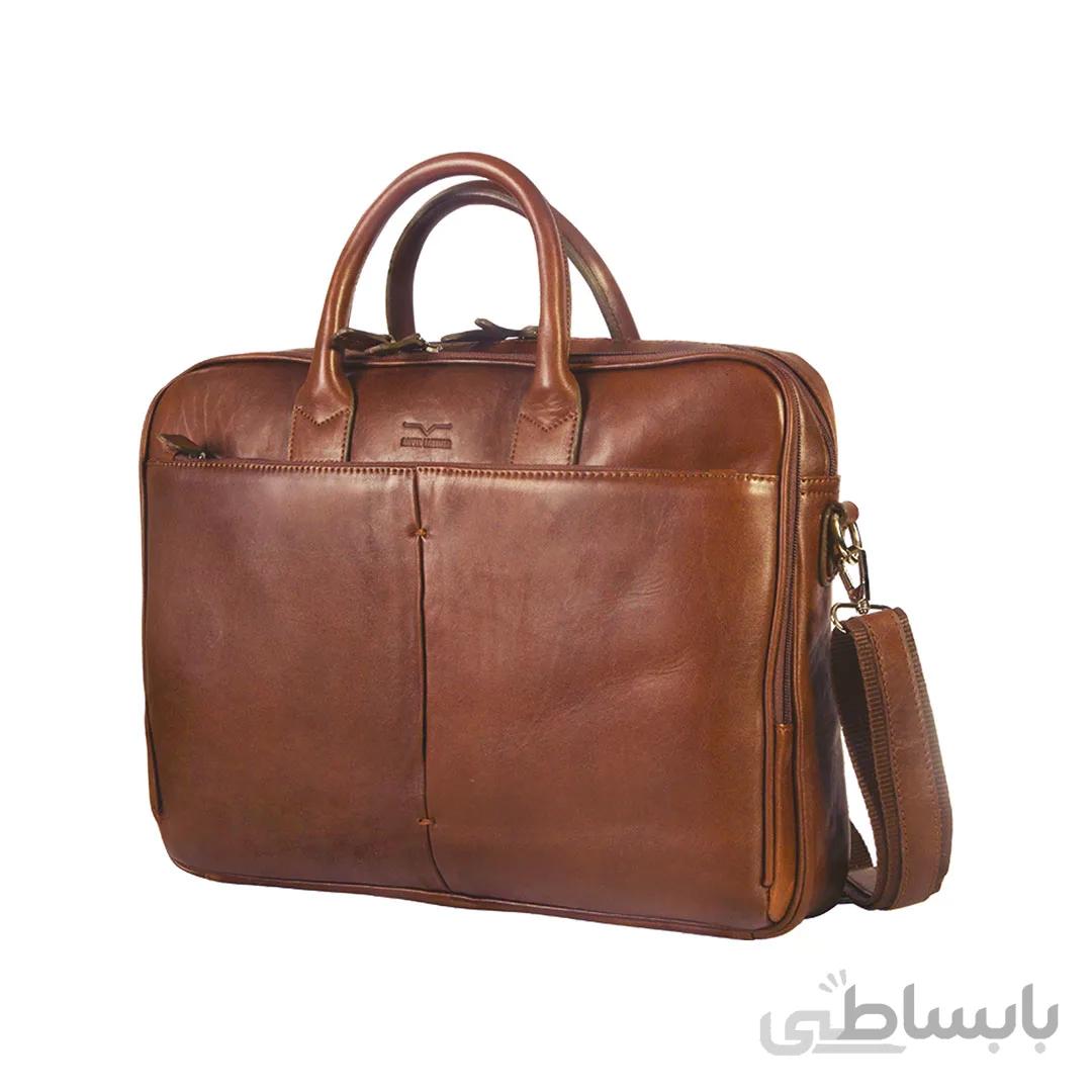 کیف اداری چرم طبیعی آروین چرم کد AR-445