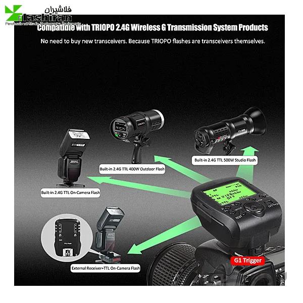 تریگر فرستنده و گیرنده TRIOPO Dual TTL Wireless Trigger