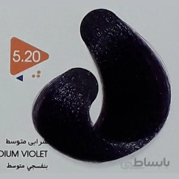 رنگ مو ویتامول (Vitamol) شرابی متوسط (شماره 5/20 شرابی) حجم 120 میل