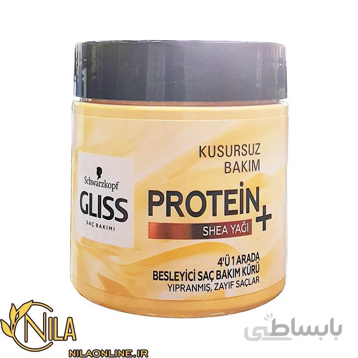 ماسک مو پروتئین پلاس شی باتر گلیس Gliss شوارتسکف حجم ۴۰۰ میلیلیتر
