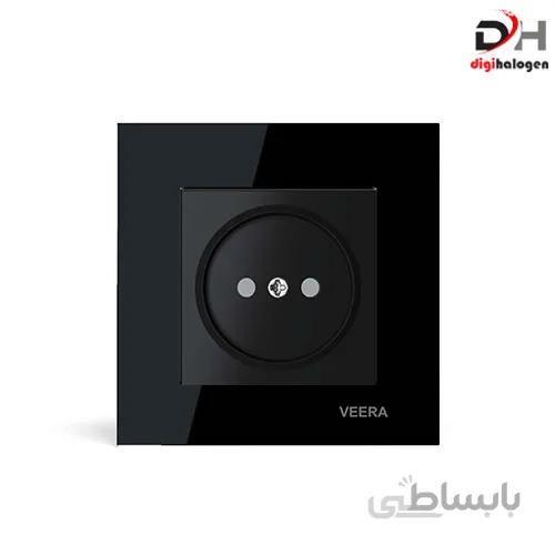 پریز ساده مشکی کریستال ویرا (VEERA)