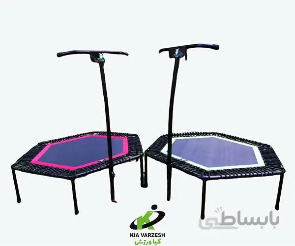 ترامپولین 6 ضلعی دسته دار -مشخصات، قیمت و خرید ا Hexagonal trampoline with handle