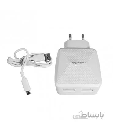 شارژر فست LAPRAMOL مدل LP-C23 به همراه کابل میکرو یو اس بی