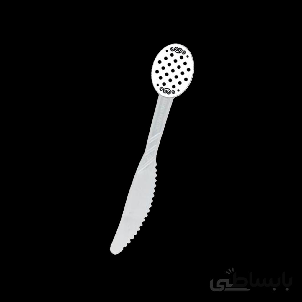 چاقوی تم تولد سفید خال مشکی