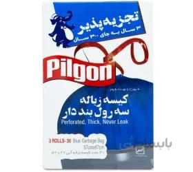 کیسه زباله رولی بنددار تجزیه پذیر پیلگون بزرگ بسته 30 عددی