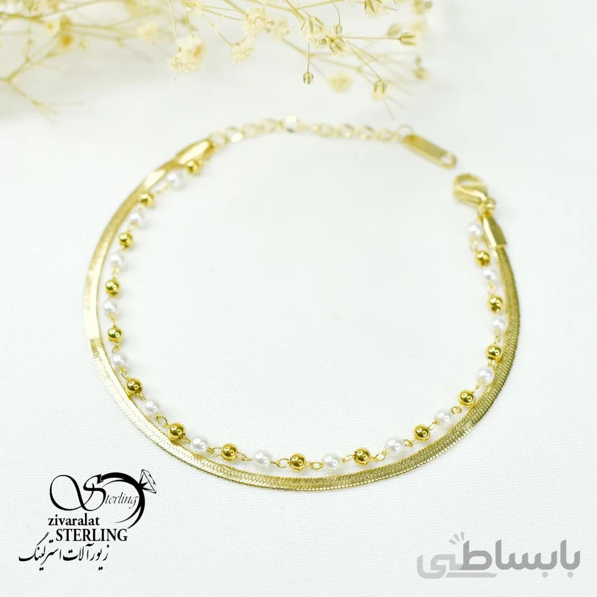 دستبند استیل زنانه کد 5997