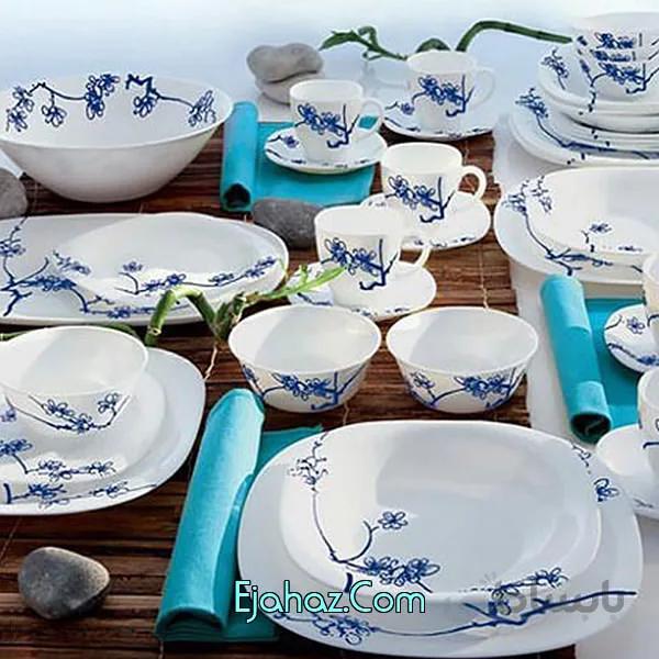 سرویس آرکوپال 38 پارچه لومینارک فرانسه مدل مینگ آبی لومینارک(Luminarc)