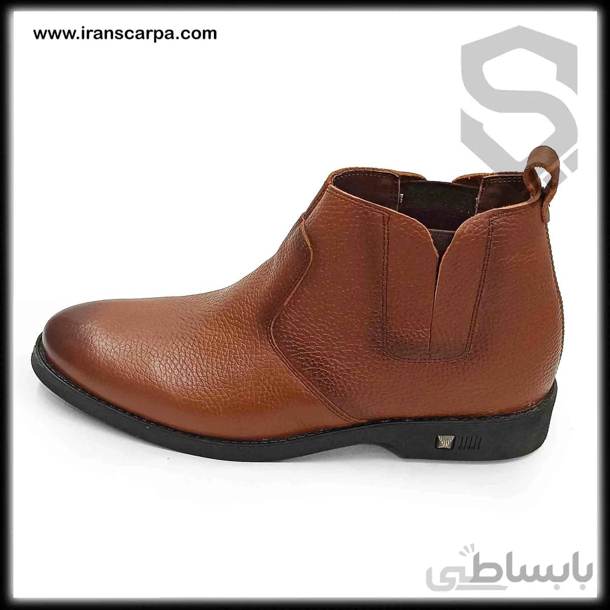 بوت چرم طبیعی مردانه مدل ویرام