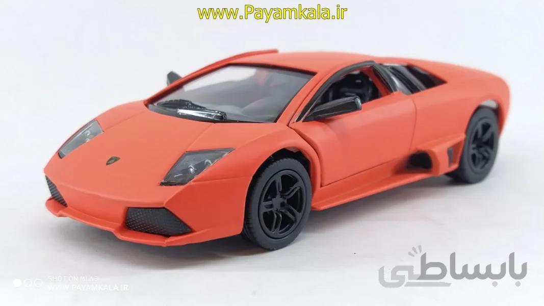 ماشین فلزی لامبورگینی (LAMBORGHINI MURCIELAGO LP640 BY KINSMART) نارنجی