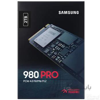 حافظه SSD اینترنال سامسونگ مدل 980PRO PCIe Gen 4.0x4 NVMe M.2 2280 ظرفیت 2 ترابایت ا ۹۸۰ PRO ۲TB