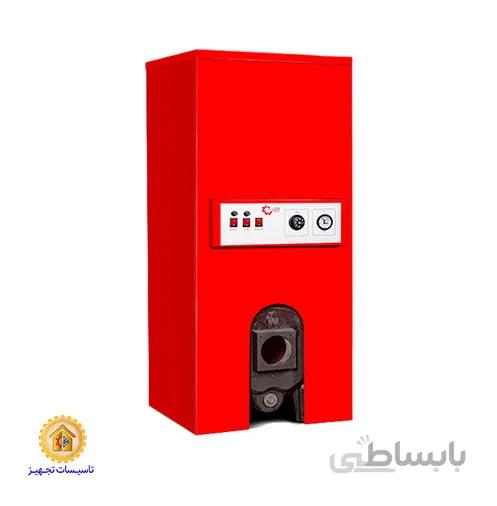 پکیج زمینی شوفاژکار مدل هورخش بلند 4 پره ا پکیج زمینی موتورخانه ای شوفاژکار مدل هورخش 4 بلند با دیگ چدنی 4 پره و مخزن کویل دار 100 لیتری بدون مشعل و ظرفیت 31,000 کیلوکالری