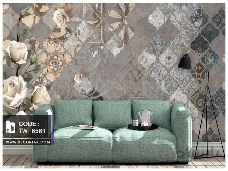 پوستر دیواری پشت تلویزیون کد TW-6561