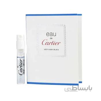 عطر جیبی مردانه کارتیه مدل eau de cartier vetiver bleu حجم 1.5 میلی لیتر