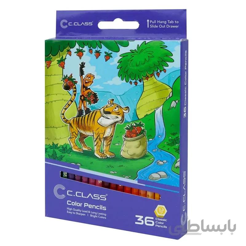 مداد رنگی 36 رنگ سی کلاس c.class pc4578 36