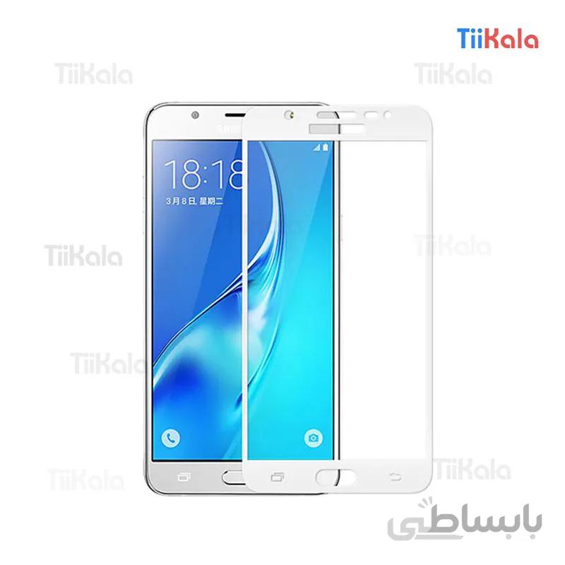 محافظ فول تمام صفحه شیشه ای مدل 9D مناسب برای موبایل سامسونگ J5 Prime
