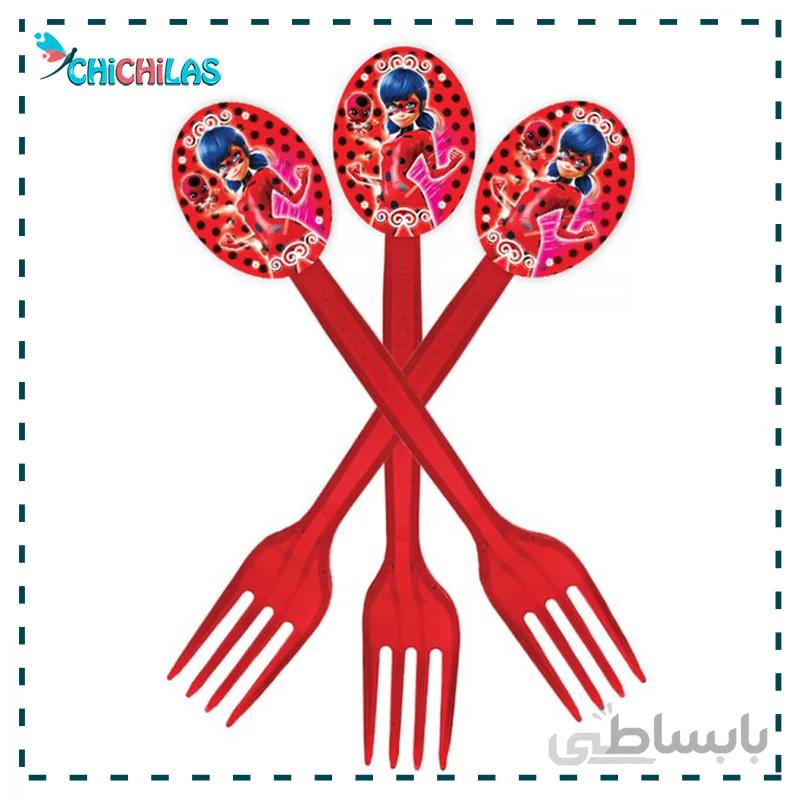 چنگال تم تولد دختر کفشدوزکی