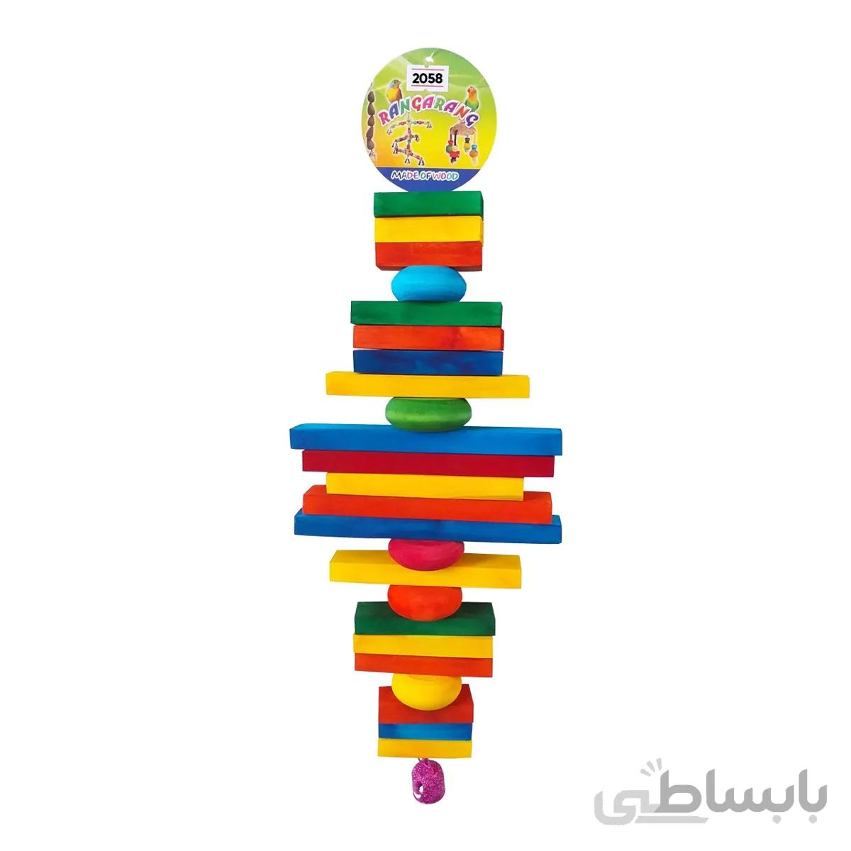 اسباب بازی چوبی کاسکو ، کاکادو – بازی طوطی سانان بزرگ و متوسط جثه کد 2058
