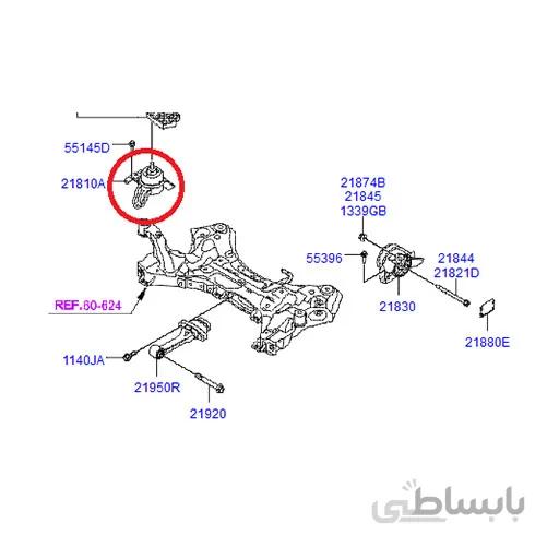 دسته موتور سمت راست رام سوناتا LF (2016-2019)