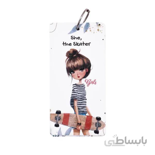 دفتر یادداشت حلقه دار دات نوت طرح دختران Girls کد 08