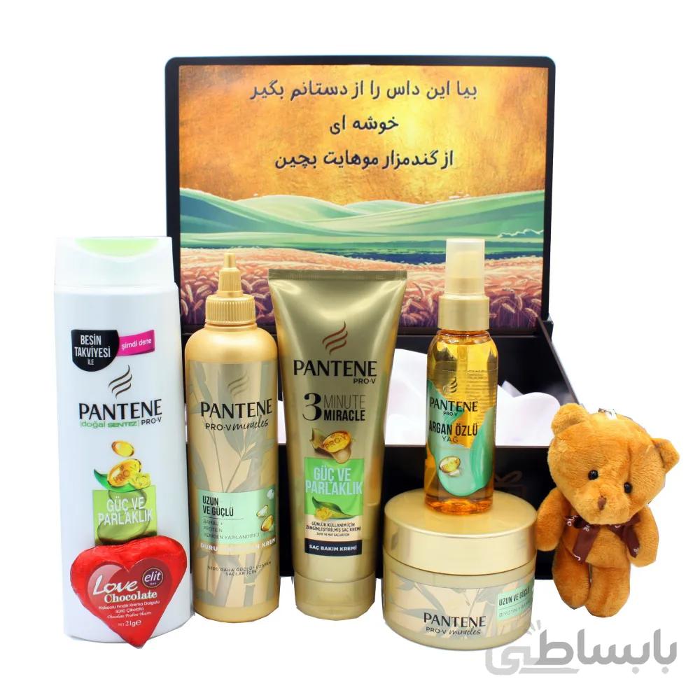 ست هدیه مراقبت از مو پنتن مدل گندمزار 7 تکه