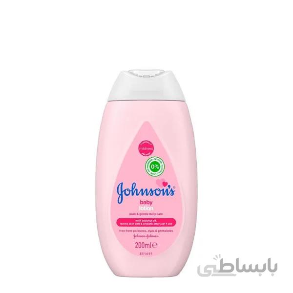 لوسیون بدن کودک حاوی روغن نارگیل جانسون حجم 200 میل ا JOHNSON Baby Lotion 200ml